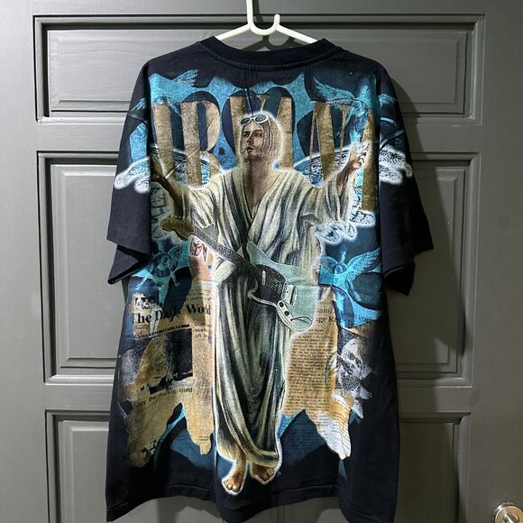 Nirvana Kurt Cobain Jesus Heart Shaped T-Shirt XL Tultex - Picture 4 of 6
